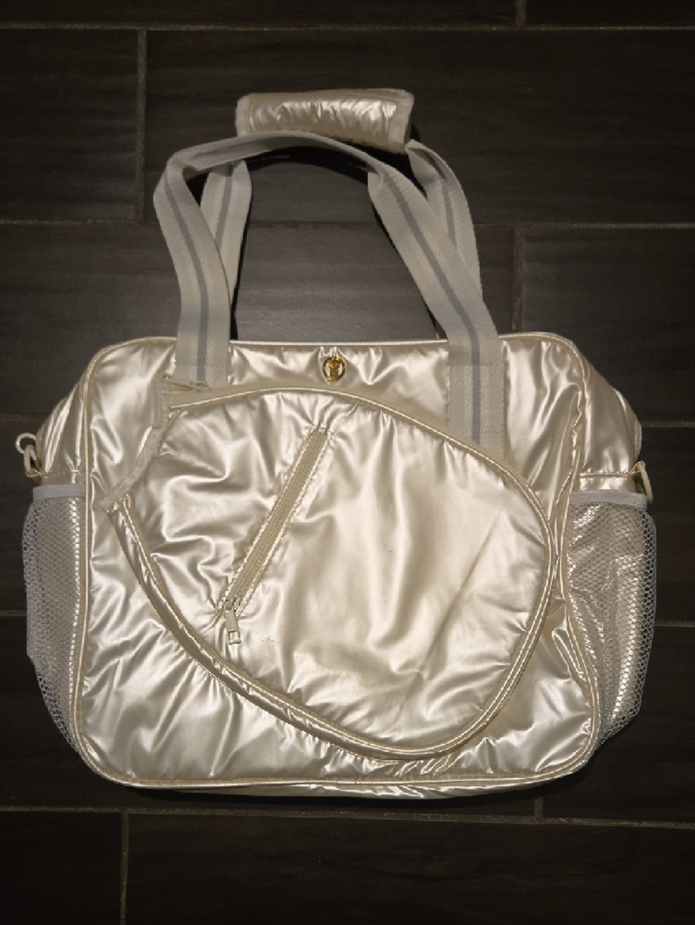 Simply Souther White Pearl Pickleball Tote NWOT - Picture 4 of 4